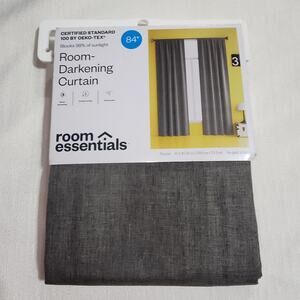 room essentials room darkening curtains charcoal 42''W x 84''L